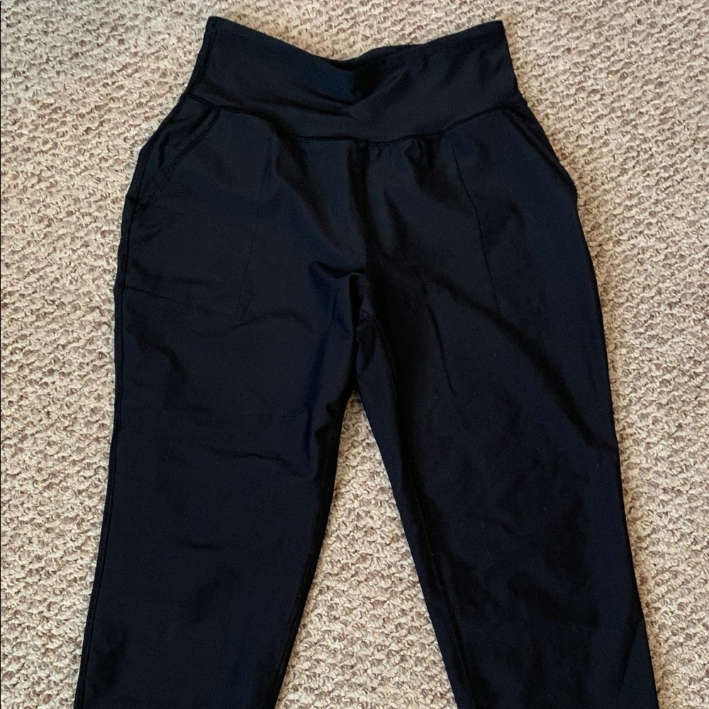 Old Navy High-Waisted PowerSoft Joggers—Black—Size Large
